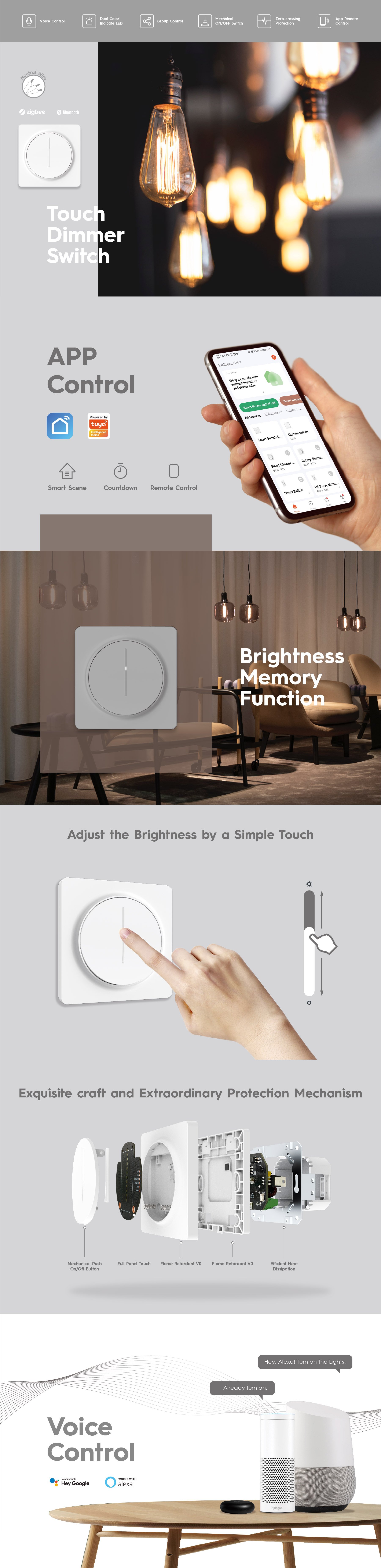 Smart Touch Dimmer Switch